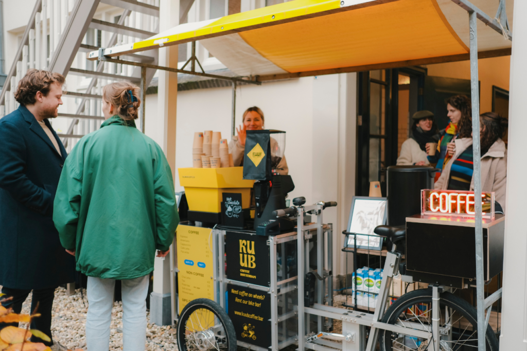 Koffie op locatie | Elektrische bakfiets | Kuub Coffee Events